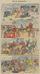 Vida de Duguesclin (cor litho) de Louis Charles (after) Bombled