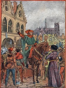 Etienne Marcel, prevot des marchands (1315-1358) adquiriu a Maison des Pillars na Place de Greve em julho de 1357 (Etienne Marcel político, prefeito dos comerciantes de Paris comprou a chamada Maison aux Pillars ("Casa dos Pilares") em nome de t de Louis Charles Bombled