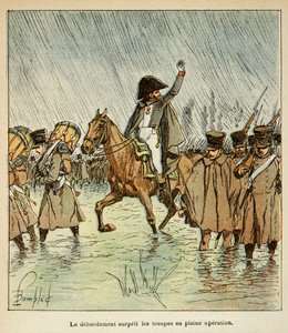Ilustração de Bombled Louis (1862-1927) do livro "O Memorial de Santa Helena" do Conde Emmanuel de Las Cases (1766-1842): A Armee Imperiale em 1813, Coleção Particular de Louis Charles Bombled