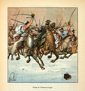 A Arma do Loire por Eugene Sergeant, conhecida como Grenest, ilustrada por Louis Bombled (1862-1927) (Guerra Franco-Alemã; campanha de 1870 -1871): Encarregado dos 3º caçadores africanos na batalha de Villeneuve d