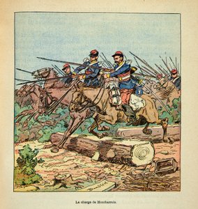A Arma do Loire por Eugene Sergent, dit Grenest, ilustrada por Louis Bombled (1862-1927) (Guerra Franco-Alemã; campanha de 1870 -1871): Batalha de Ladon, em 22 de novembro de Louis Charles Bombled