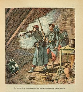 A Arma do Loire por Eugene Sergent, conhecido como Grenest, ilustrado por Louis Bombled (1862-1927) (Guerra Franco-Alemã; campanha de 1870 -1871): Batalha de Orleans, em 11 de outubro de Louis Charles Bombled