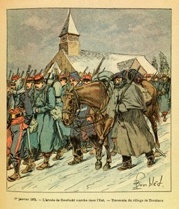 A Armee Oriental do Sargento Eugene, conhecida como Grenest, ilustrada por Louis Bombled (1862-1927) (Guerra Franco-Alemã; campanha de 1870 -1871): Em 1 de janeiro de Louis Charles Bombled