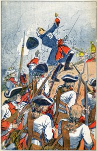 O exército francês enfrenta os russos no cerco de Gdansk de Louis Charles Bombled