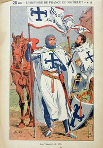 Os Cavaleiros Templários, ilustração de &39;Histoire de France&39; por Jules Michelet (1798-1874) c.1900