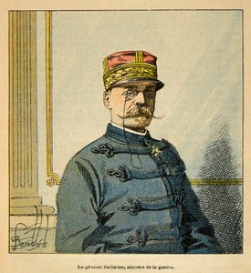 A Guerra em Madagáscar - História das Expedições Francesas de 1885-1895 por Henri Galli dit Galllichet (1854-1922), ilustrada por Louis Bombled (1862-1927): Retrato do General Emile Auguste Francois Zurlinden (1837-1929), Ministro da Guerra, Privado C de Louis Charles Bombled
