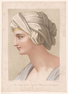 Busto de uma mulher com pano enrolado na cabeça 2eme Fête d