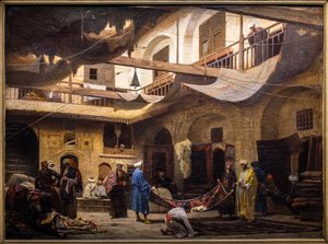 O bazar de tapetes no Khan Khalil, no Cairo
