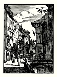 Ilustração para Madame Bovary de Gustave Flaubert (xilogravura) de Louis Claudel