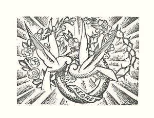 Ilustração do título de Madame Bovary de Gustave Flaubert (xilogravura) de Louis Claudel