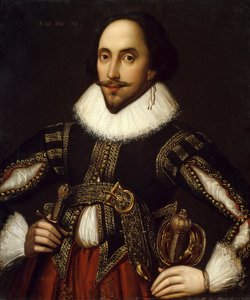Retrato do dramaturgo britânico William Shakespeare de Louis Coblitz