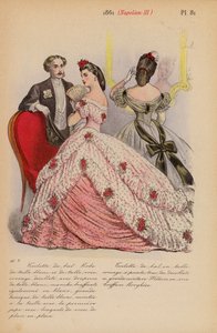 Moda francesa: 1861, Napoleão III (litografia a cores)