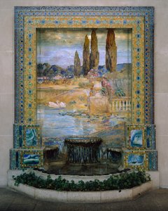 Paisagem do Jardim, c.1905-15 (mosaico de vidro-favrile)