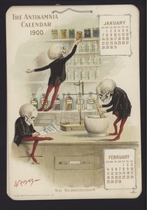 Ilustração para Antikamnia Calendar, 1900