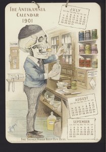 Ilustração para Antikamnia Calendar, 1901