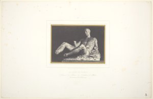 O Teseu de Fídias/ Fragmento do frontão do Pártenon em Atenas/ Atualmente no Museu Britânico de Louis Désiré Blanquart Evrard