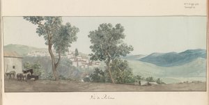 Gezicht op Paterno Vista de Paterno (título no objeto) Viagens na Itália, Sicília e Malta - 1778 (título da série)