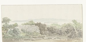 Gezicht op de ruïne van het teater in Brindisi
Vista dos restos mortais do Teatro de Taranto (título sobre o objecto)
Viagem a Itália, Sicília e Malta - 1778 (título da série)