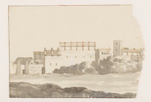 Klooster te Biseglia Viagens na Itália, Sicília e Malta - 1778 (título da série) de Louis Ducros