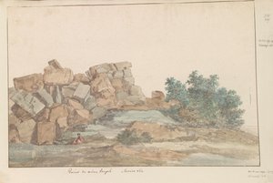 Resten van Zeus Olympus tempel bij Agrigento
Ruínas do mesmo templo. Segunda Vista (título sobre o objecto)
Viagem a Itália, Sicília e Malta - 1778 (título da série) de Louis Ducros