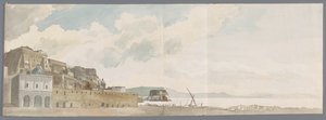 Uitzicht vanaf balkon van de herberg em Napels conheceu onder andere Castel dell