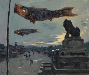 Estandartes de carpas em Quioto de Louis Dumoulin