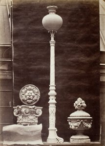 Pormenores interiores e candelabros, Théâtre du Vaudeville, Paris