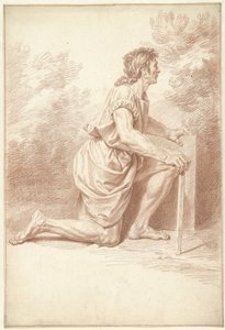 Homem ajoelhado, à direita de Louis Fabritius Dubourg