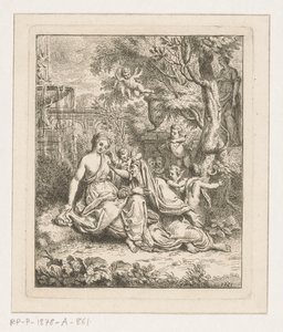 Vertumnus em Pomona de Louis Fabritius Dubourg