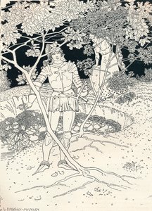 Ilustração para Spensers Faerie Queene. Canto II. Verso 30, c1895 de Louis Fairfax Muckley