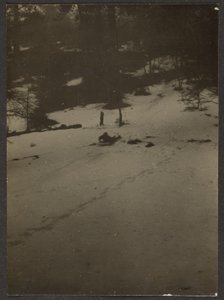 [Criança a descer a colina de trenó]. de Louis Fleckenstein