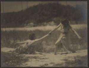 [Dançarinos no jardim]. de Louis Fleckenstein