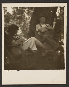 [Florence e o marido no bosque] de Louis Fleckenstein