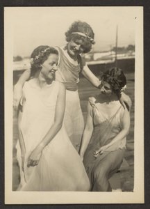 [Florença com amigos em trajes de gala] de Louis Fleckenstein