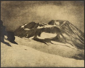 Cratera do Mt. Cratera de Shasta de Louis Fleckenstein