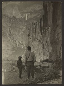 Cascatas do Nevada a partir do Trilho da Orla, Yosemite de Louis Fleckenstein