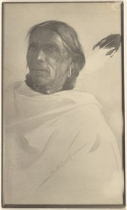 [Fotografia de uma pintura de um nativo americano (assinada por Gerald Cassidy) de Louis Fleckenstein