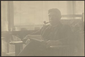 [Retrato de um homem a fumar cachimbo]. de Louis Fleckenstein
