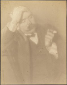 [Retrato de um homem com um charuto] de Louis Fleckenstein