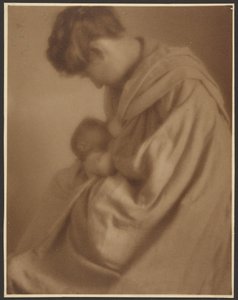 [Retrato de uma mãe e do seu bebé] de Louis Fleckenstein