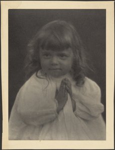 [Retrato de uma criança a rezar] de Louis Fleckenstein