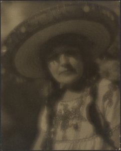 [Retrato de uma mulher com traje mexicano] de Louis Fleckenstein