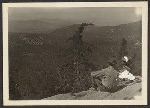 [Dois homens na encosta da montanha] de Louis Fleckenstein