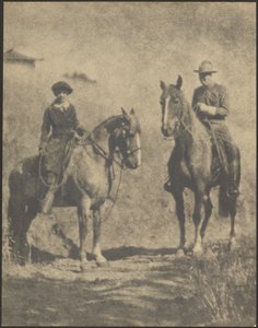 [Mulher e homem a cavalo] de Louis Fleckenstein