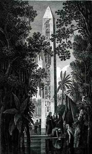 Obelisco de Mathariyyah, gravado por Jean Antoine Pierron (fl.1780-1812) do Volume III de 