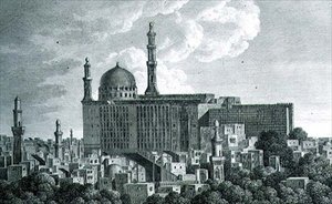 A Catedral Djami ou Mesquita de Hasan no Cairo, gravada por Pierre Nicolas Ransonnette (1745-1810) placa 65 do Volume III de 