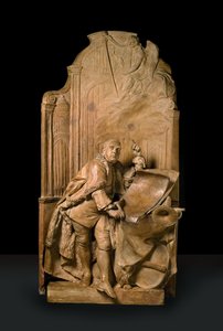 Modello para o monumento a George Frideric Handel na Abadia de Westminster (terracota e gesso de Paris)