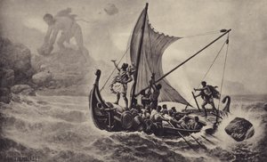 Ulysses ridicularizando o ciclope de Louis-Frederic Schutzenberger