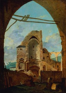 A demolição da abadia de Montmartre, c1740-1800.