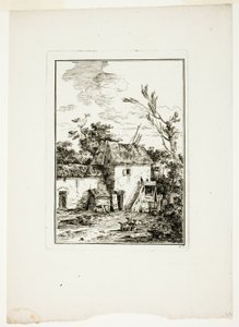 Paisagem vertical de Louis Gabriel Moreau